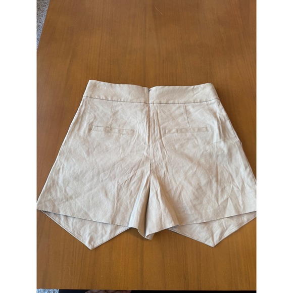NWT Veronica Beard Thomas Skort Beige Linen Blend Mini Skirt‎ Shorts Size 4 - Picture 6 of 9